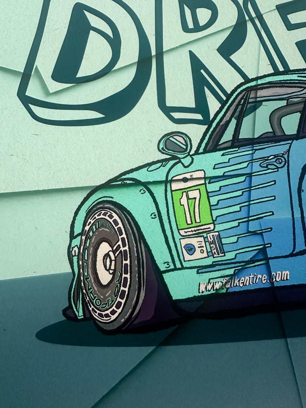 Daily the Dream - 993 GT2 Teal Livery