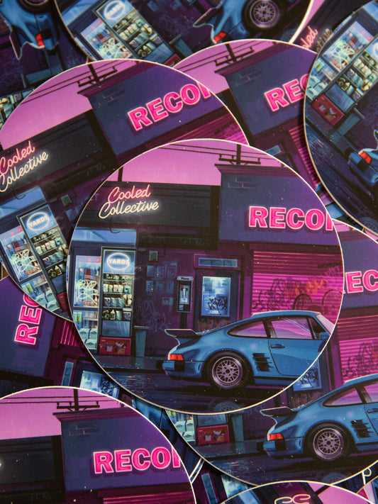 Retro Summer Nights Sticker