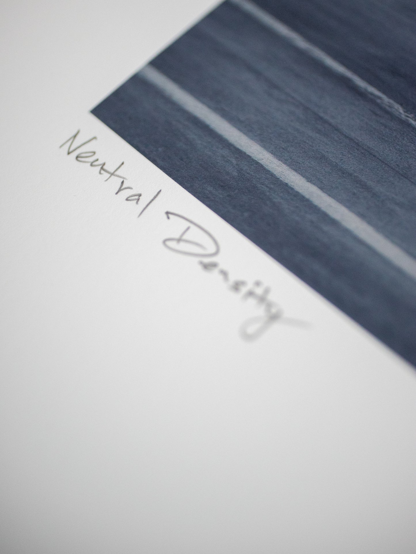 #017 Signature Series - "Neutral Density" Poster