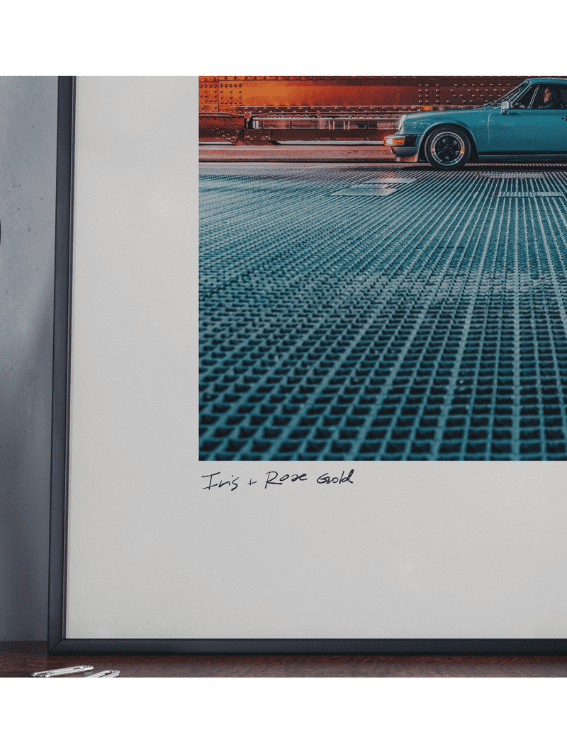 #003 Signature Series - "Iris + Rose Gold" Poster