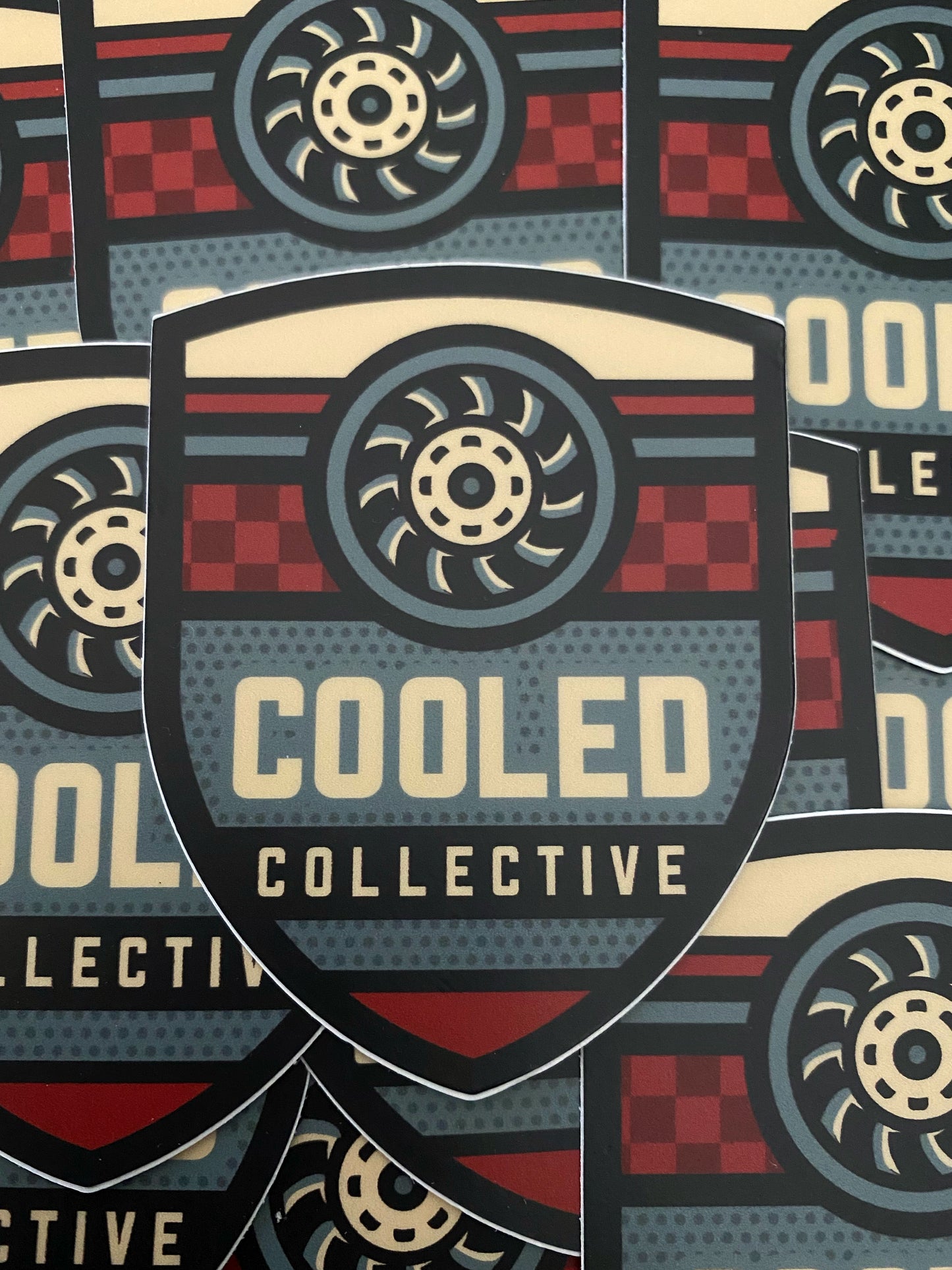 Cooled Collective Aircooled Shield Decal