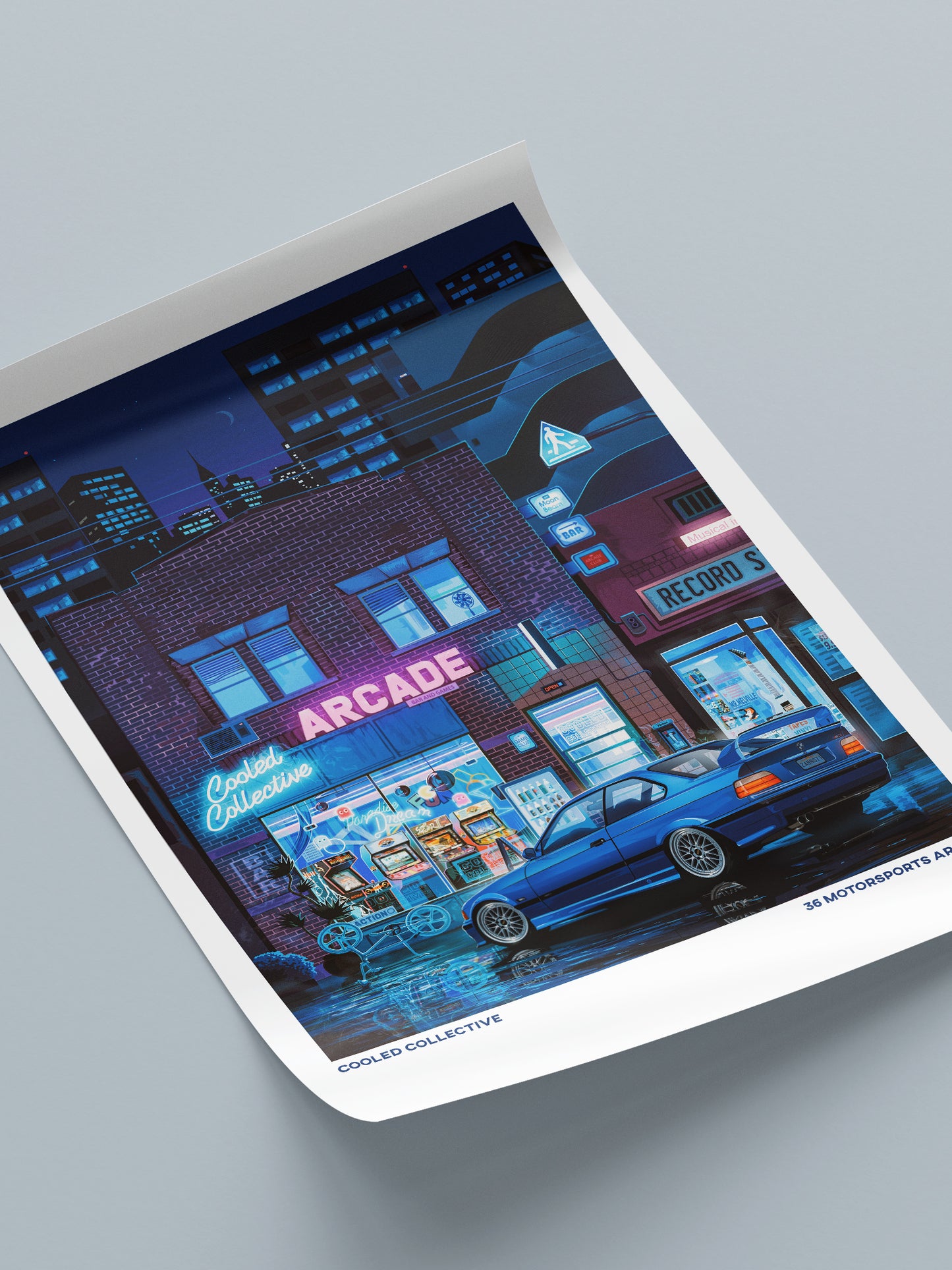 Retro #3b Motorsport Arcade Poster (Limited)