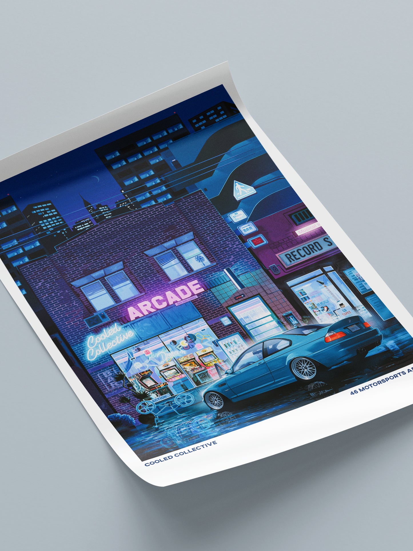 Retro #3b Motorsport Arcade Poster (Limited)