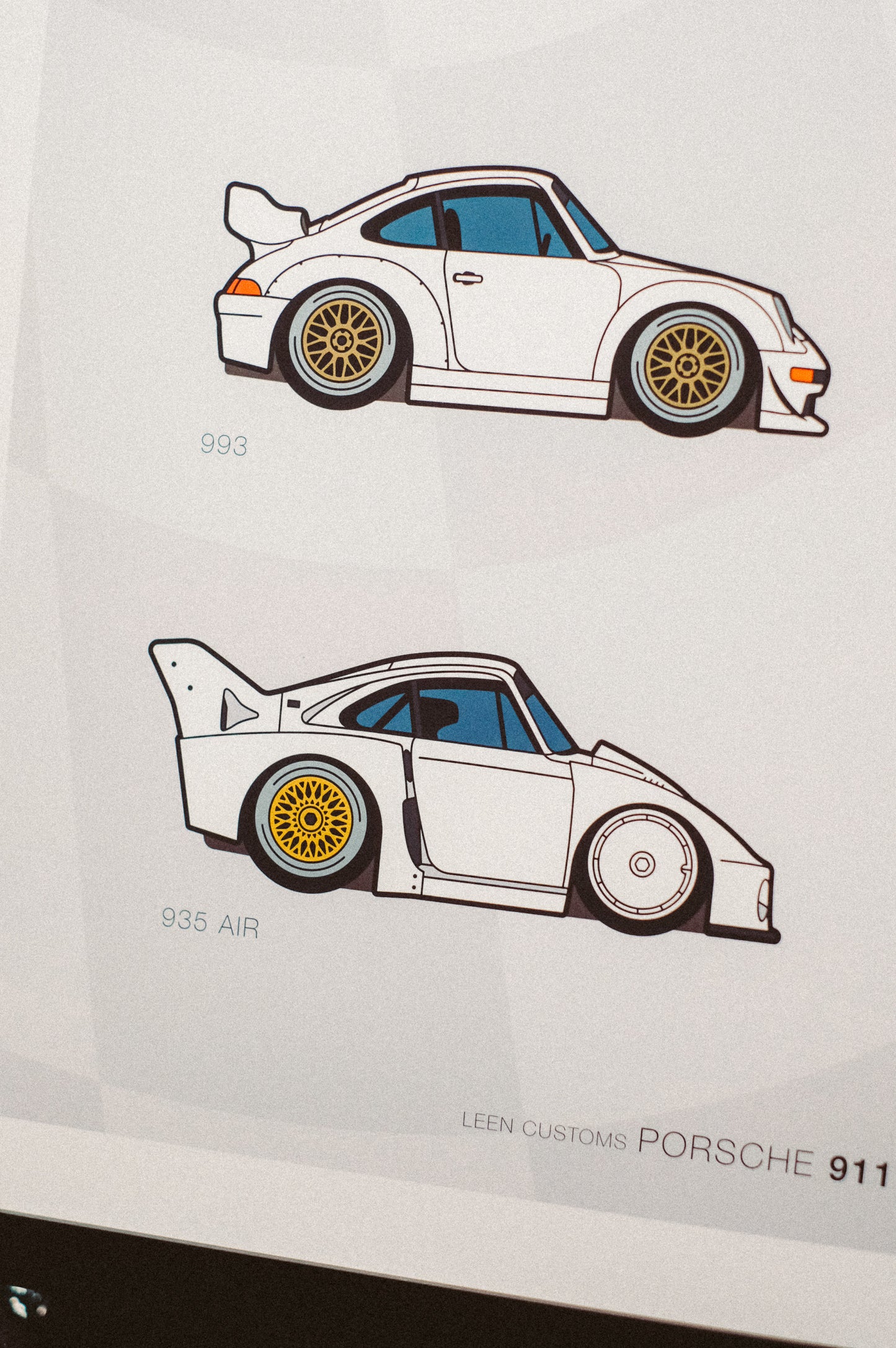 Leen Customs x CC - Air vs Water All White Poster