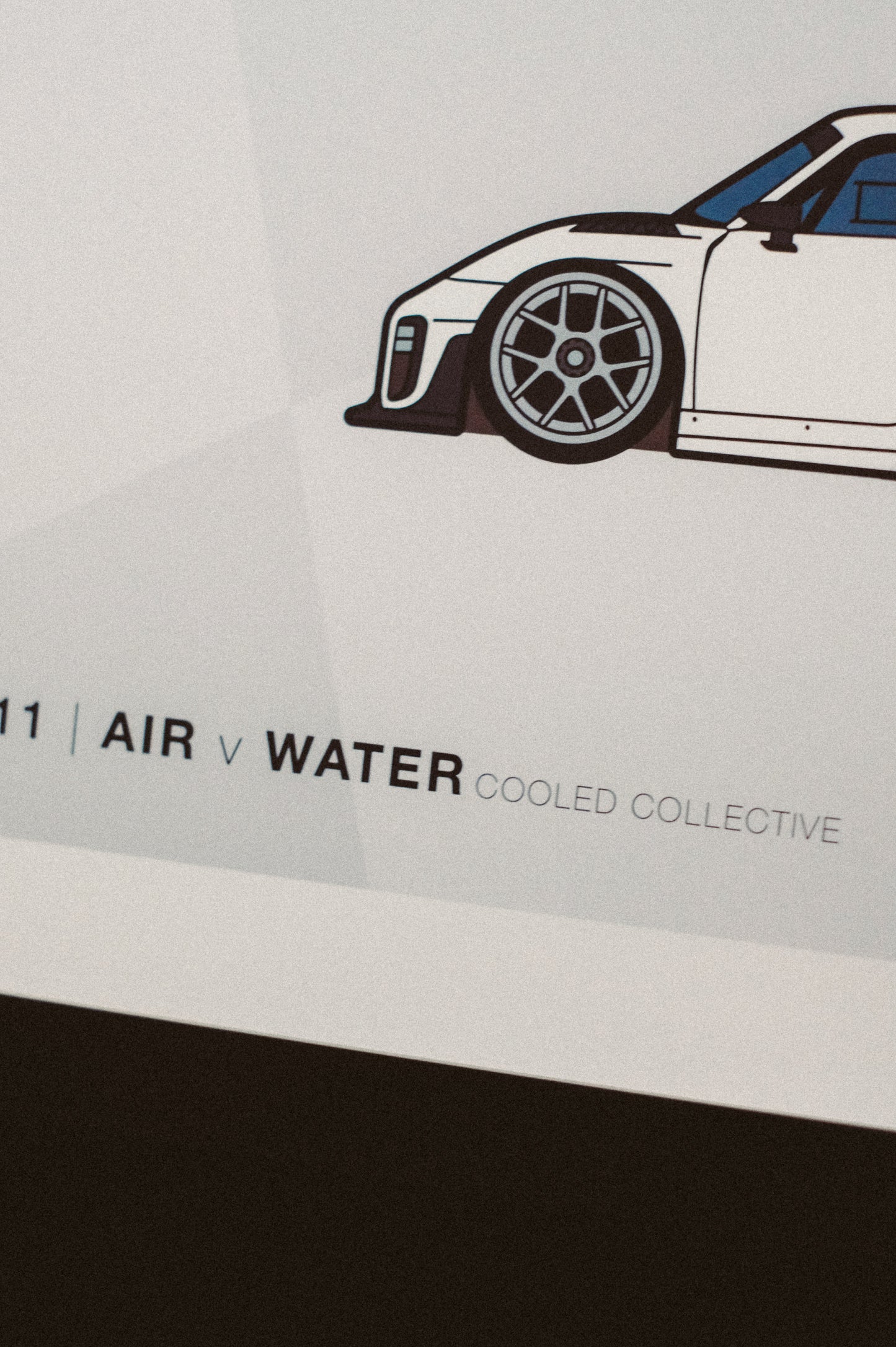 Leen Customs x CC - Air vs Water All White Poster