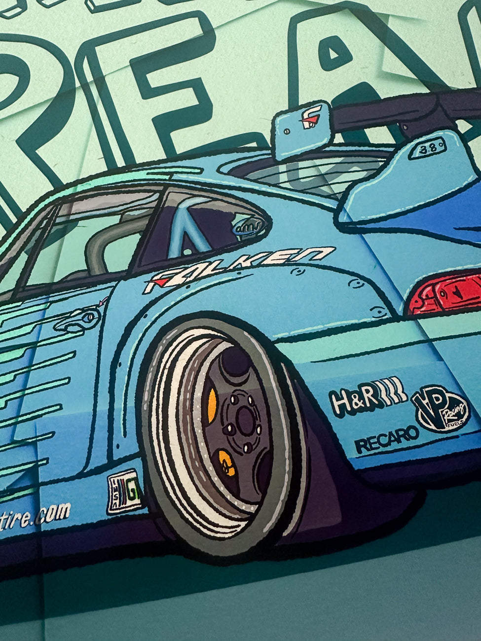 Daily the Dream - 993 GT2 Teal Livery