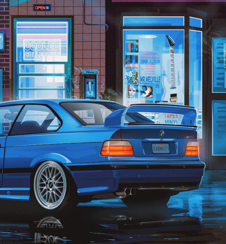 Retro #3b Motorsport Arcade Poster (Limited)
