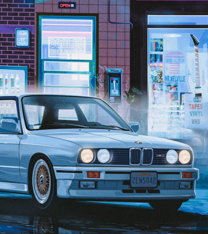 Retro #3b Motorsport Arcade Poster (Limited)