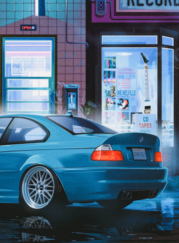 Retro #3b Motorsport Arcade Poster (Limited)