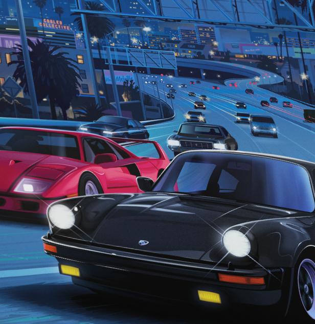 Retro #4c Los Angels Never Die Poster (Limited)