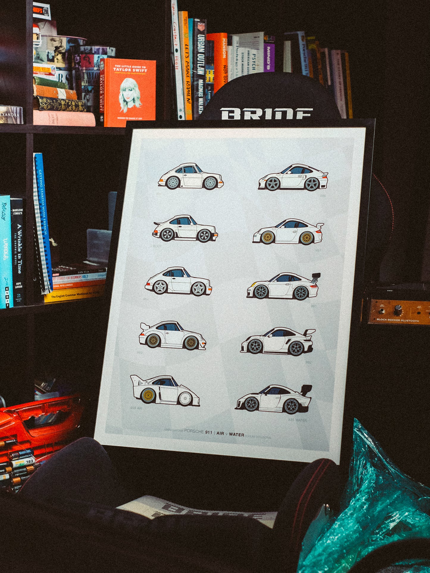Leen Customs x CC - Air vs Water All White Poster