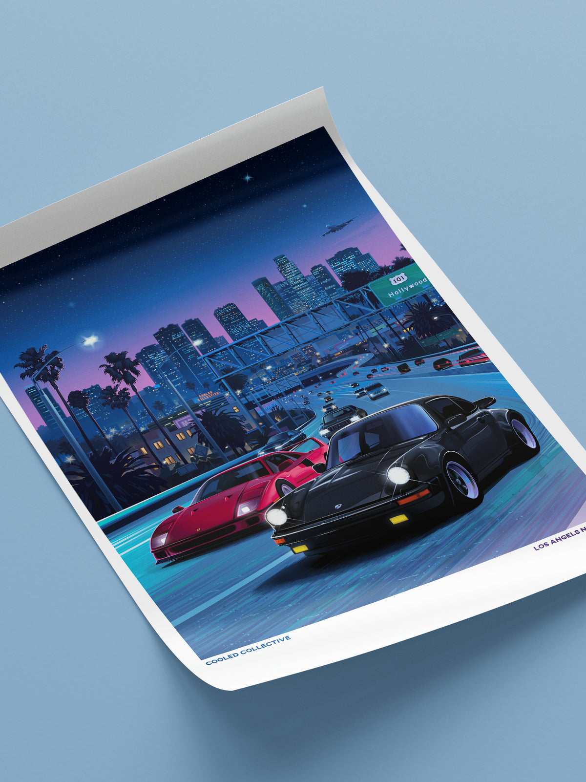 Retro #4c Los Angels Never Die Poster (Limited)