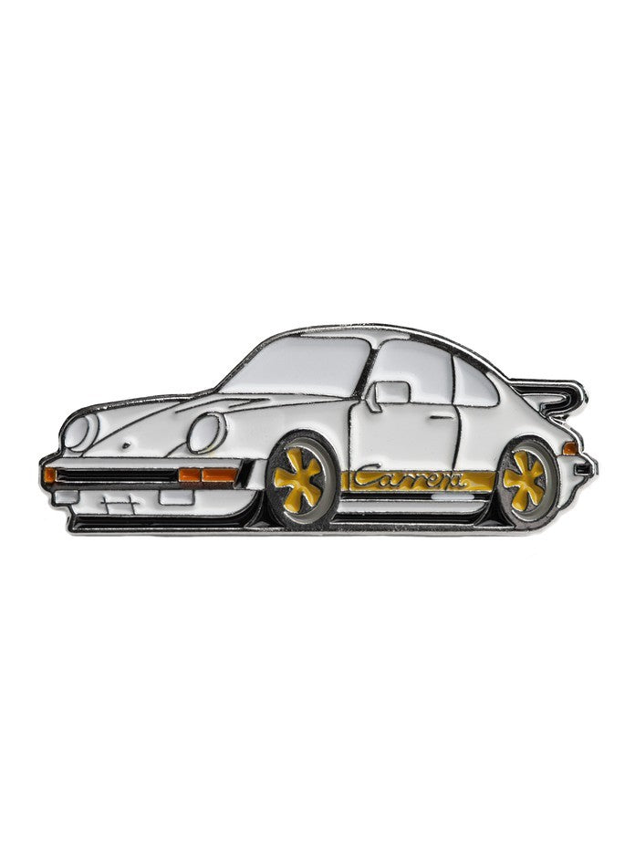 White 911 Super Carrera Enamel Pin