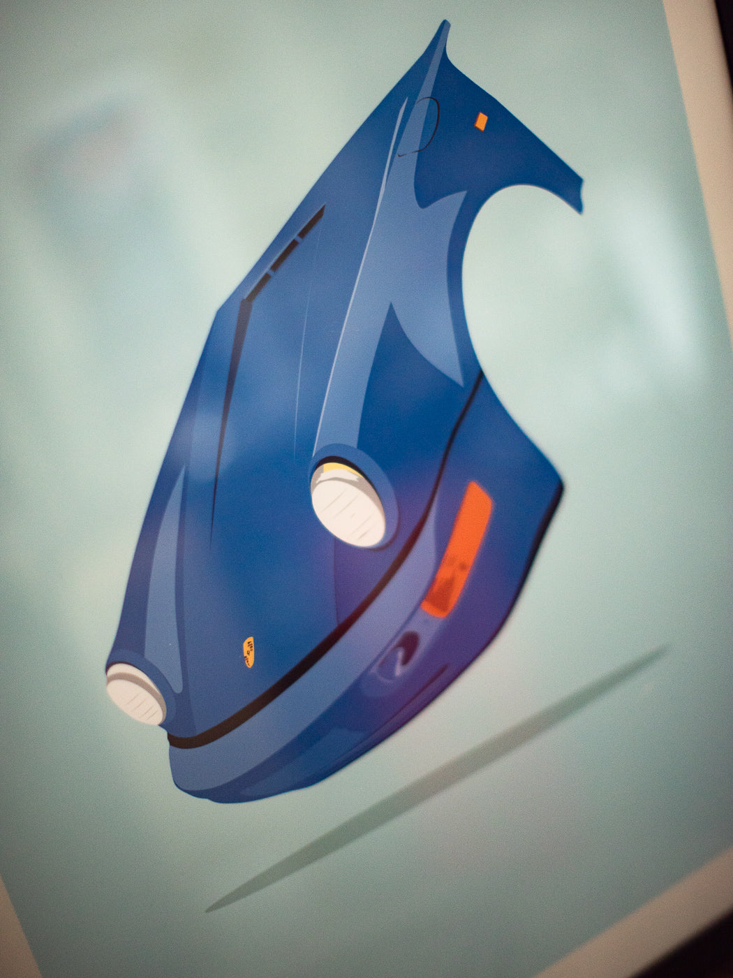 Icon Front Clip - 64 Maritime Blue Aircooled Poster