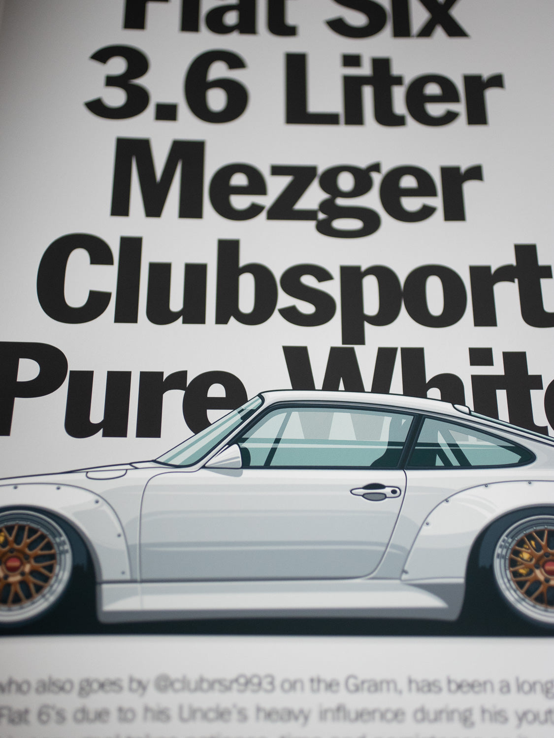 ClubRSR 993 Spec Poster