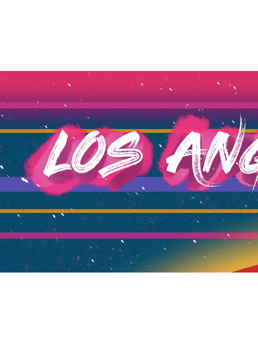 80s Theme 964 Los Angeles Edition - 18x24" Poster
