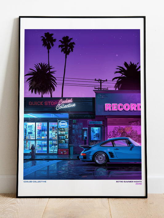 Retro #1 Summer Nights Poster (Limited)