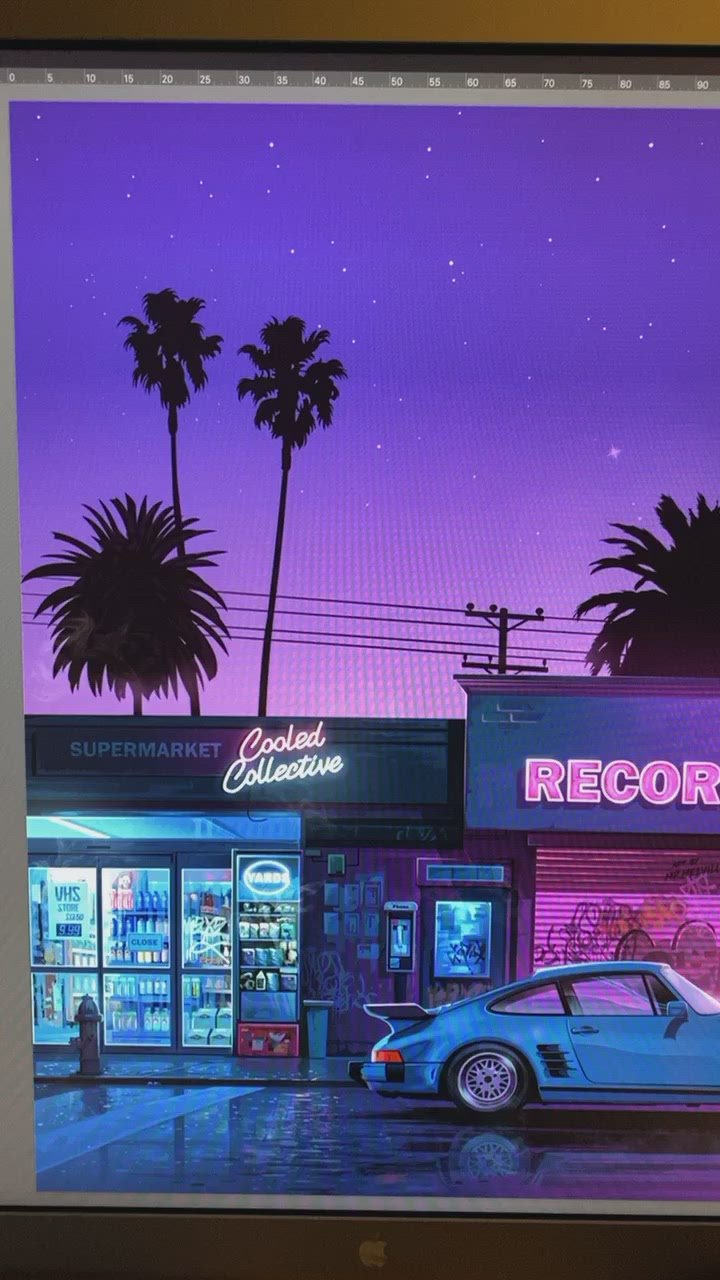 Retro #1 Summer Nights Poster (Limited) – cooled.collective