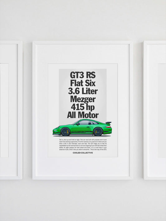 GT3 RS Spec Poster