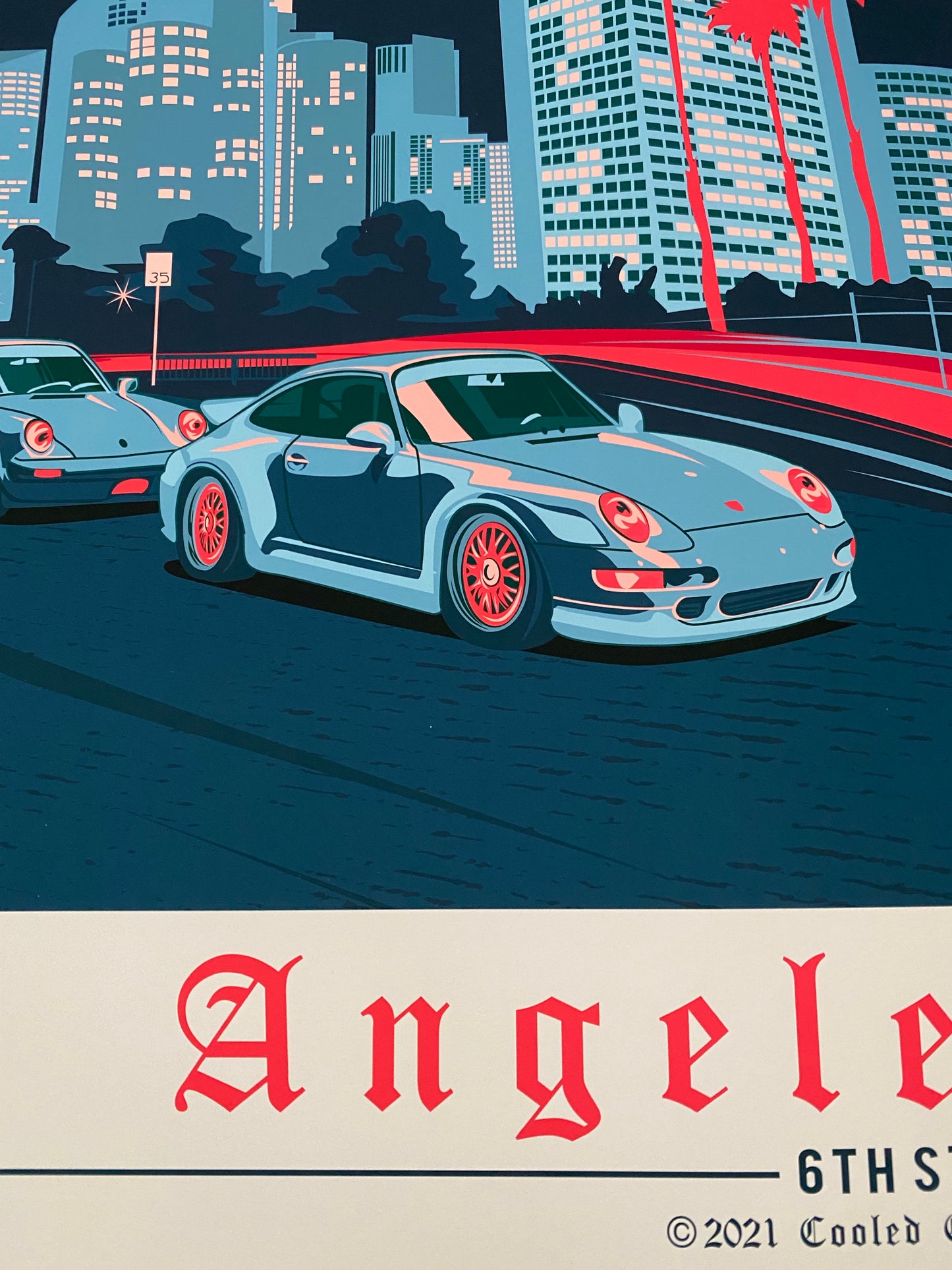 City of Los Angeles - Aircooled 6th St Poster