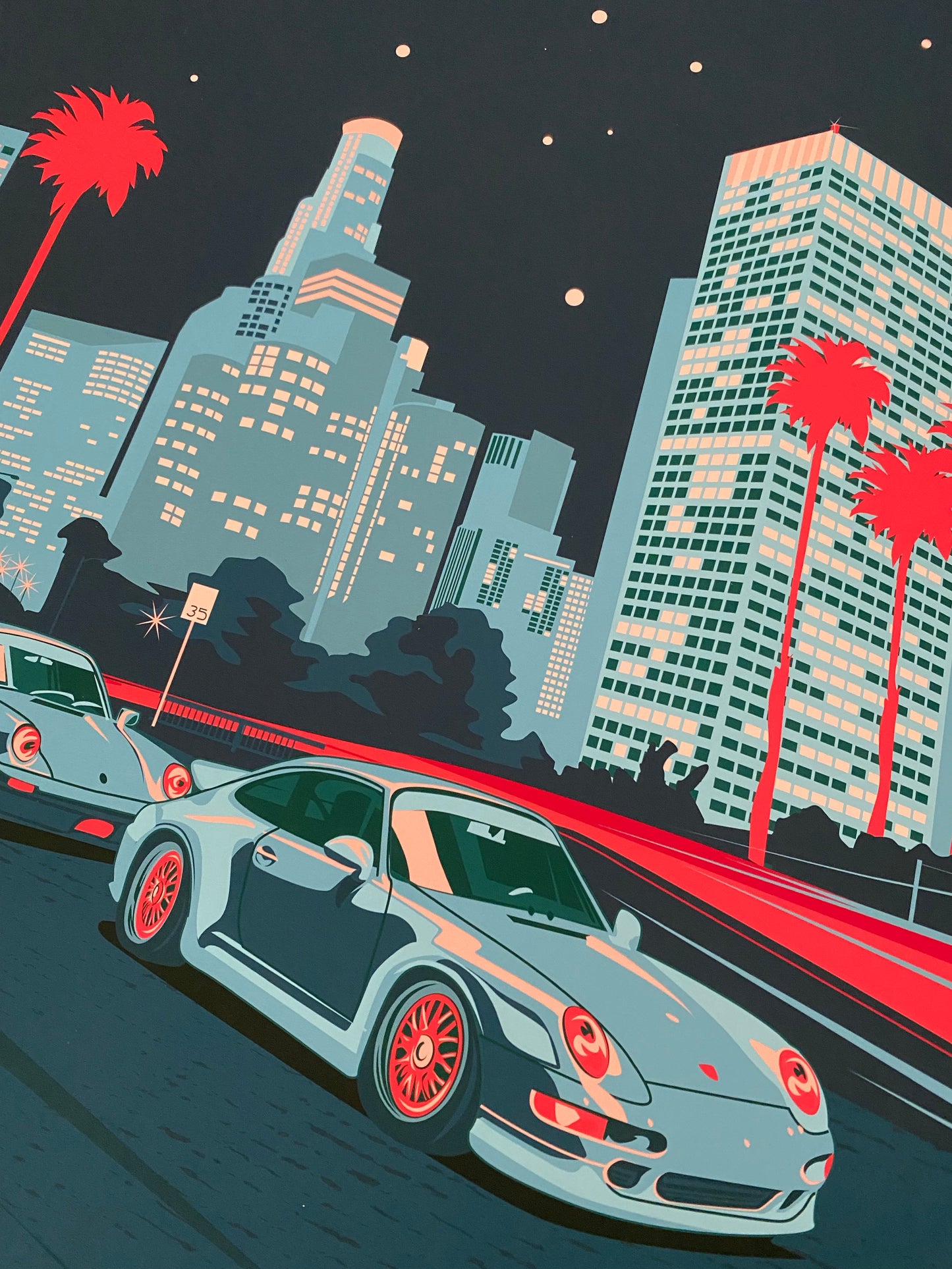 City of Los Angeles - Aircooled 6th St Poster