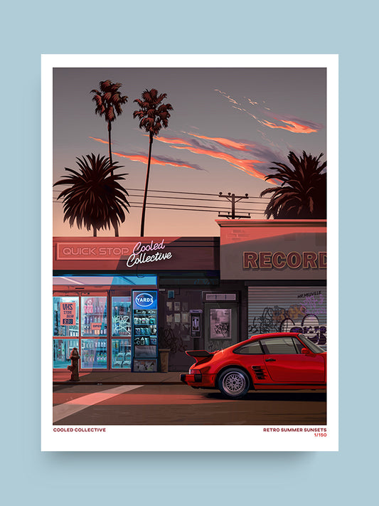 Retro #1b Summer Sunsets Poster (Limited)
