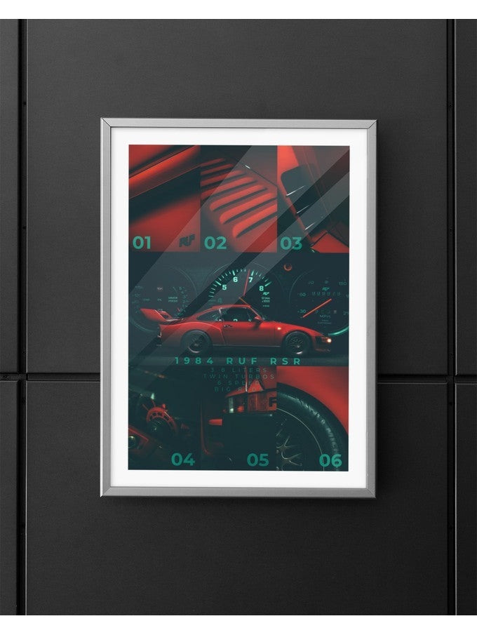 RUF RSR Collage - 24x36" Poster
